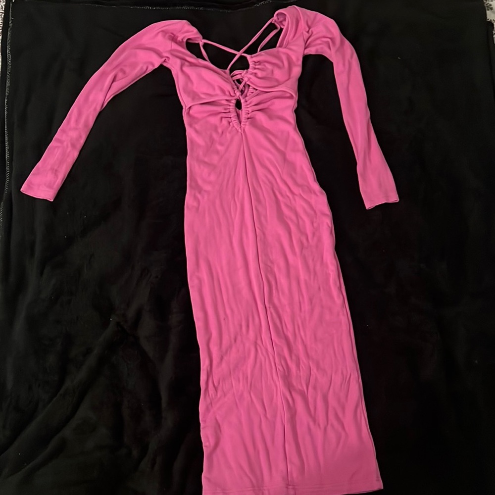 Fuchsia Medi Bodycon Dress
